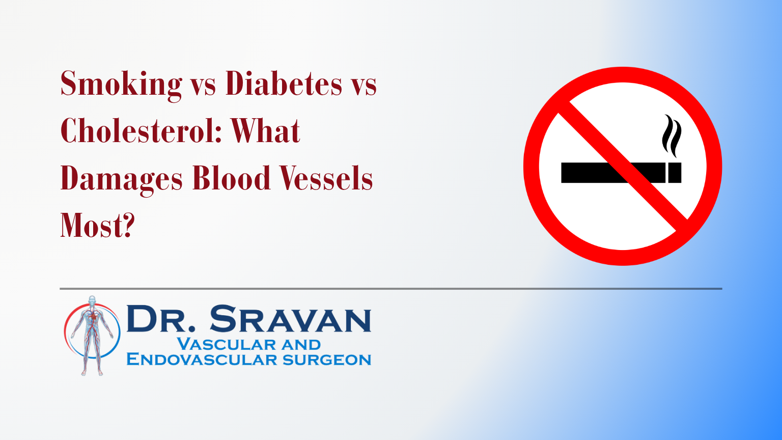 Smoking vs Diabetes vs Cholesterol: What Damages Blood Vessels Most?